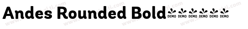 Andes Rounded Bold字体转换